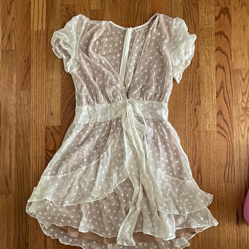 FLL cream star print mini